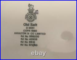 Large Character Toby Mug. Old Salt EW. D6551. Royal Doulton. England