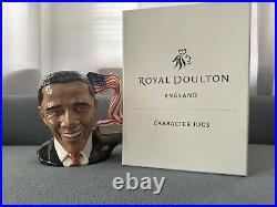 Large President Barack Obama Royal Doulton Character Toby Jug D7300