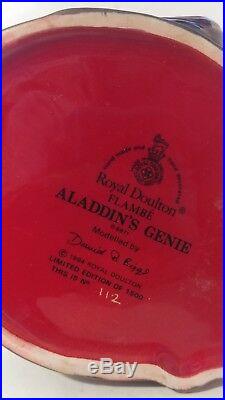 Large Royal Doulton Character Jug Aladdin's Genie D6971 7 1/2 1994 Ltd 1,500