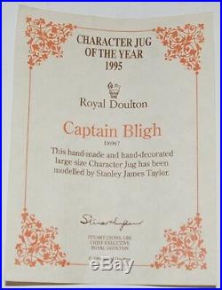 Large Royal Doulton Character Jug Captain Bligh D6967 Perfect