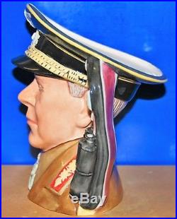 Large Royal Doulton Character Jug Erwin Rommel D7290 Rare Item Limited