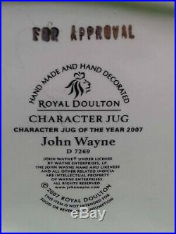 Large Royal Doulton Character Jug John Wayne For Approval D7269