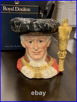 Large Royal Doulton Character Jug Lord Mayor Of London Toby Mug D6864