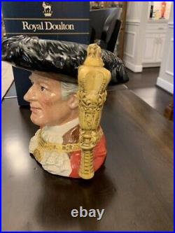 Large Royal Doulton Character Jug Lord Mayor Of London Toby Mug D6864