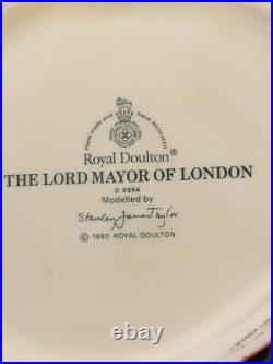 Large Royal Doulton Character Jug Lord Mayor Of London Toby Mug D6864