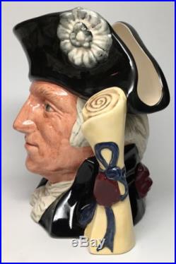 Large Royal Doulton Character Jug Mug George Washington D6669