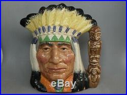 Large Royal Doulton Character Jug North American Indian # D6786 #