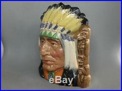 Large Royal Doulton Character Jug North American Indian # D6786 #