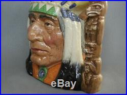 Large Royal Doulton Character Jug North American Indian # D6786 #