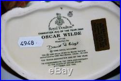 Large Royal Doulton Character Jug Oscar Wilde D7146 Perfect