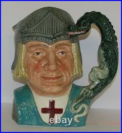 Large Royal Doulton Character Toby Jug St George D6618 Perfect