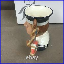 Large Royal Doulton Character Toby Mug Sailor Jug with Box D 7263