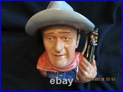 Large Royal Doulton John Wayne Character Mug/jug D7269 Jug Of Year 2007