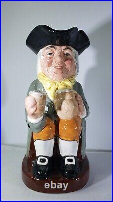 Large Royal Doulton Porcelain Happy John Toby Jug 8.5 inches tall #9074 DS29