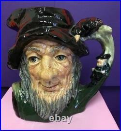 Large Royal Doulton Toby Jug Rip Van Winkle D6785 Special Colourway Rare