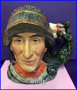 Large Royal Doulton Toby Jug St George D7129 Limited Editionwith Cert