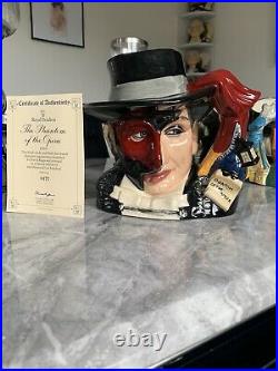 Large Size Phantom Of The Opera Limited Edition Doulton Character Jug
