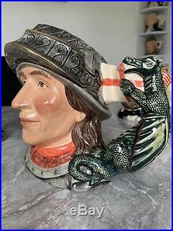 Large Size St George Limited Edition Doulton Character Jug