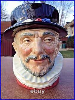 Large Vintage Character Jug Beefeater by Royal Doulton