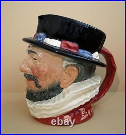 Large Vintage Character Jug Beefeater by Royal Doulton