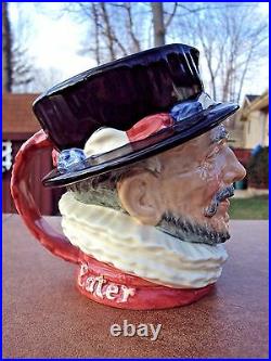 Large Vintage Character Jug Beefeater by Royal Doulton