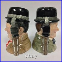 Laurel And Hardy D7008 D7009 Royal Doulton Character Jugs 144 of 3500 NO COA