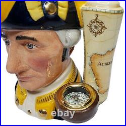 Limited Edition #505 Royal Doulton Character Jug Captain James Cook D7077