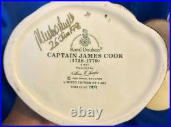 Limited Edition Royal Doulton Character Jug Captain James Cook D7077