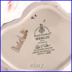 Limited Edition Royal Doulton Merlin Collector's Club Toby Jug Large Signed