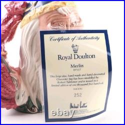 Limited Edition Royal Doulton Merlin Collector's Club Toby Jug Large Signed