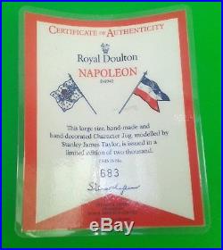 Limited Edition of 2,000 Royal Doulton Large Character Jug NAPOLEON D6941