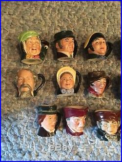 Lot 17 Royal Doulton Tiny Character Mugs Toby Jugs Mixed Assortment