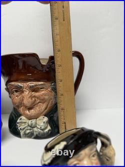 Lot Of 10 Royal Doulton Toby Mugs Character Jugs Churchill