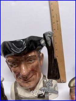 Lot Of 10 Royal Doulton Toby Mugs Character Jugs Churchill