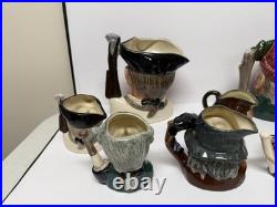 Lot Of 10 Royal Doulton Toby Mugs Character Jugs Churchill