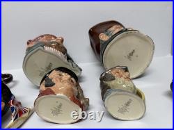 Lot Of 10 Royal Doulton Toby Mugs Character Jugs Churchill