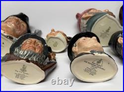 Lot Of 10 Royal Doulton Toby Mugs Character Jugs Churchill