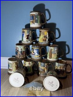 Lot Of 12 Royal Doulton Beswick Limited Christmas Carols Collector Mugs