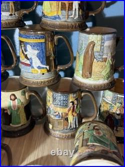 Lot Of 12 Royal Doulton Beswick Limited Christmas Carols Collector Mugs