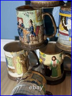 Lot Of 12 Royal Doulton Beswick Limited Christmas Carols Collector Mugs