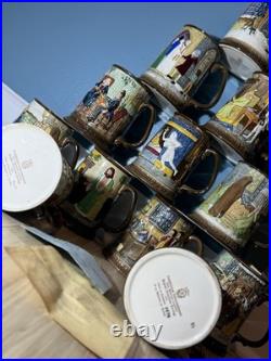 Lot Of 12 Royal Doulton Beswick Limited Christmas Carols Collector Mugs