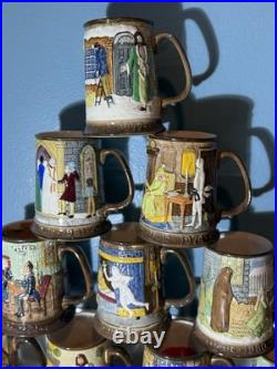Lot Of 12 Royal Doulton Beswick Limited Christmas Carols Collector Mugs