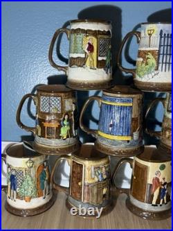 Lot Of 12 Royal Doulton Beswick Limited Christmas Carols Collector Mugs