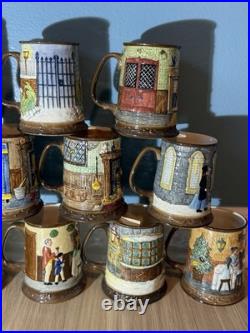 Lot Of 12 Royal Doulton Beswick Limited Christmas Carols Collector Mugs