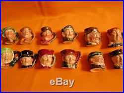 Lot Of Royal Doulton Toby Character Jugs/twelve Original Tiny/tinies
