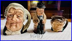 Lot Of Three royal Daulton Character jugs