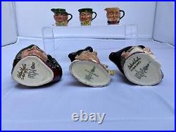 Lot of 10 Royal Doulton Toby character jugs/pitchers. All in great condition