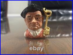 Lot of 11 Royal Doulton Miniature Character Jugs Merlin Robin Hood Henry VIII