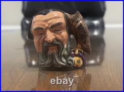 Lot of 11 Royal Doulton Miniature Character Jugs Merlin Robin Hood Henry VIII