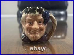 Lot of 11 Royal Doulton Miniature Character Jugs Merlin Robin Hood Henry VIII
